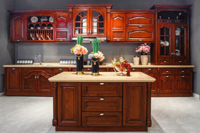 壹号娱乐苏明哲同款欧式实木橱柜