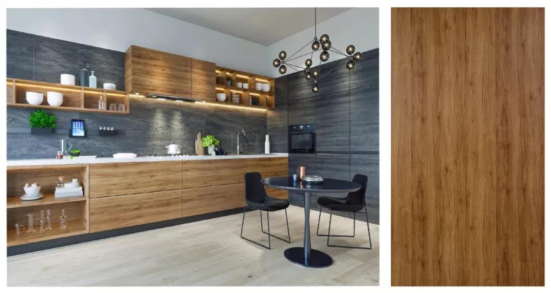 壹号娱乐生态板免漆板巴西古橡花色